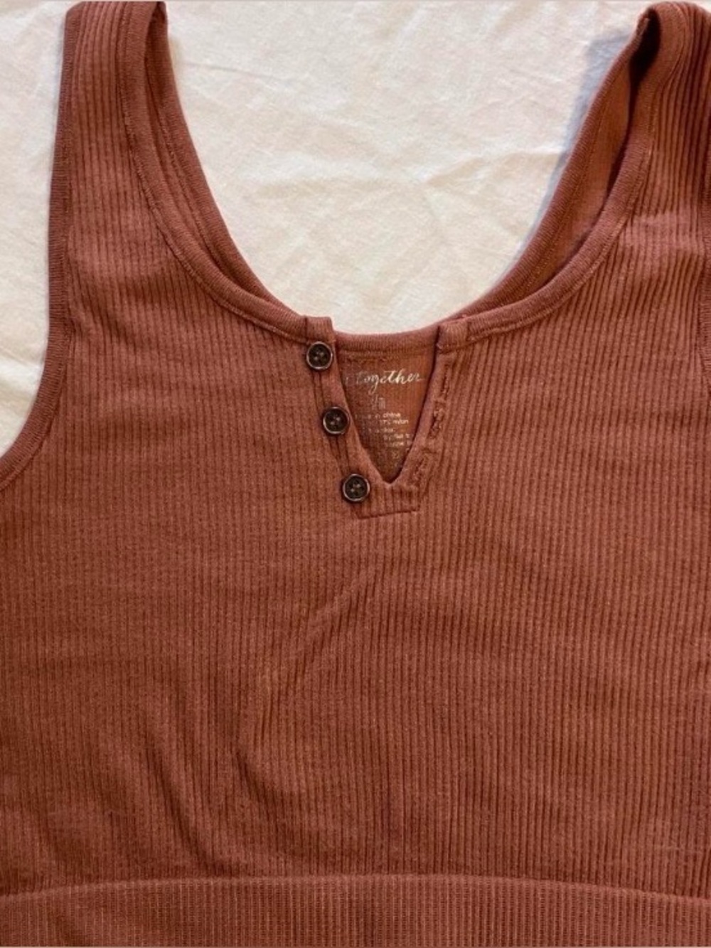 By Together Size S/M brown tank top